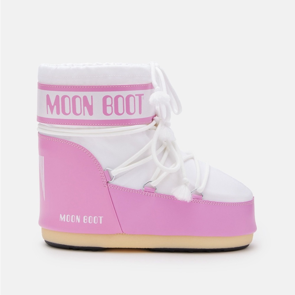 PINK + WHITE MOON BOOTS